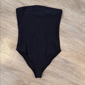 Forever 21 Black Strapless Bodysuit